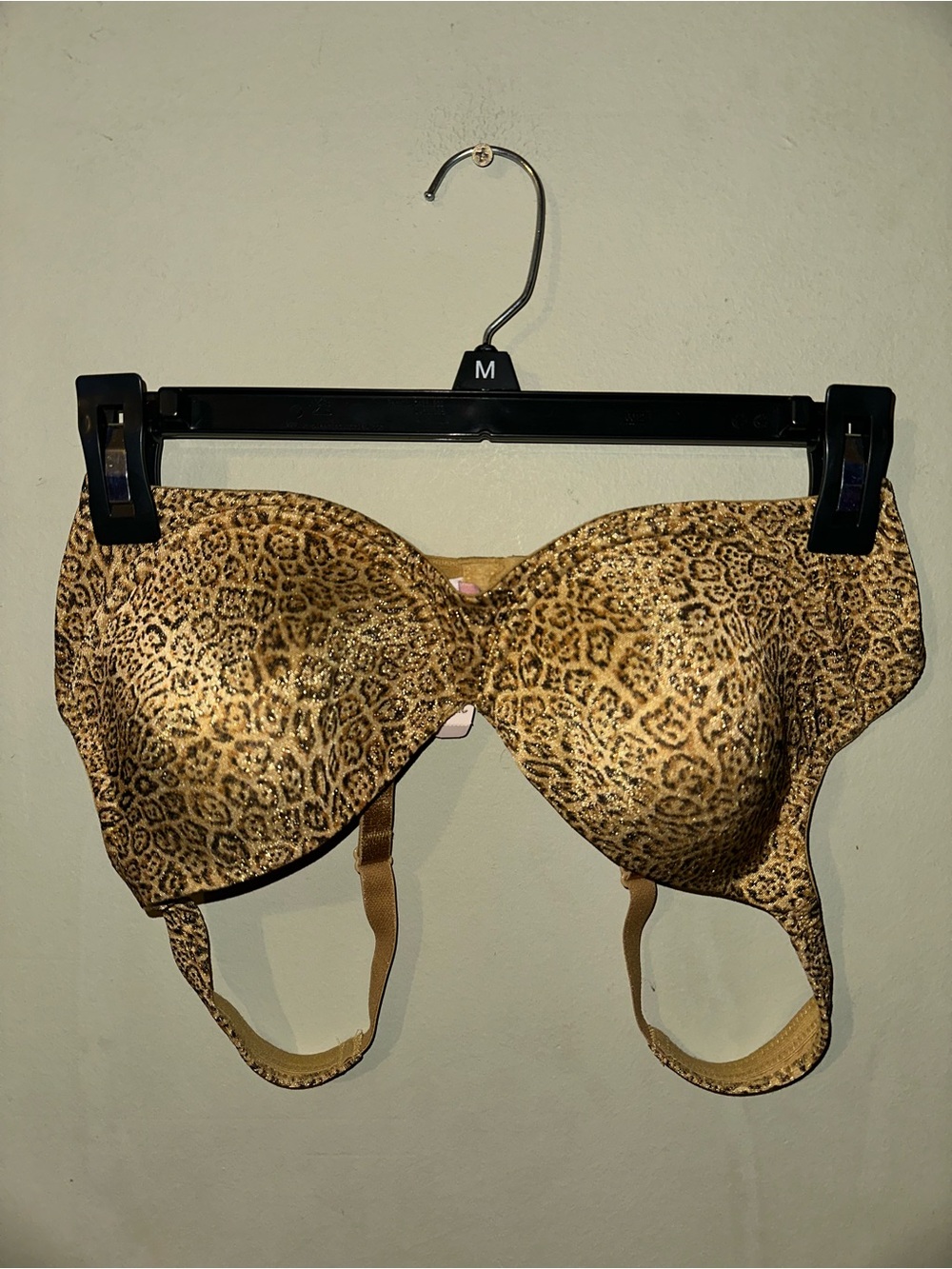 Victoria's Secret Gold Leopard Strapless T-Shirt Bra